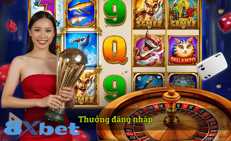 Thưởng đăng nhập 8xbet